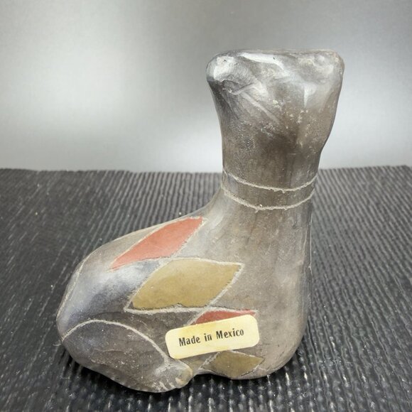 Manuel Felguerez Black Cat Studio Pottery Sculpture Pueblo Oaxaca Kitty Cat VTG - Picture 4 of 10